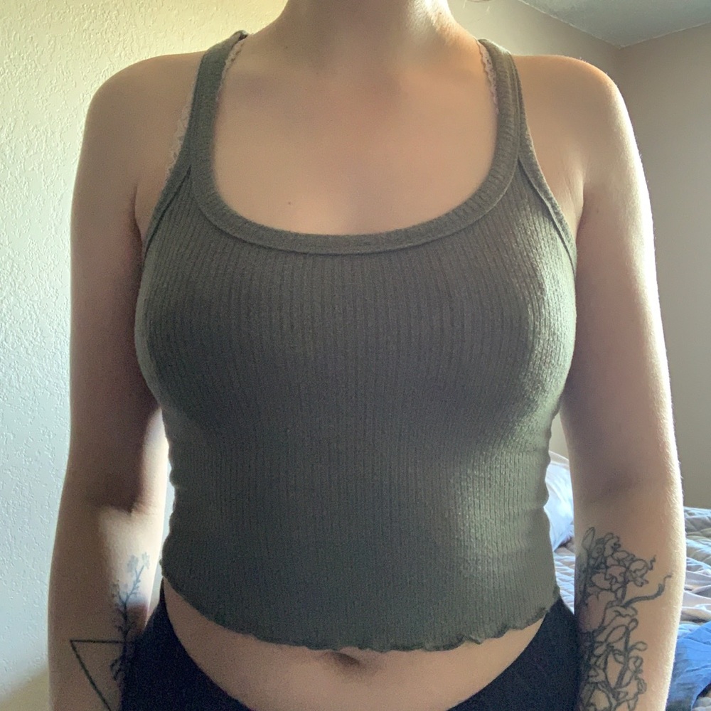 Ribbed crop top